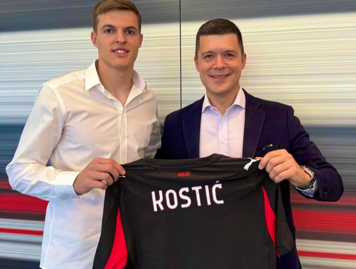 米兰官宣19岁前锋科斯蒂奇加盟 2026年7月1日正式